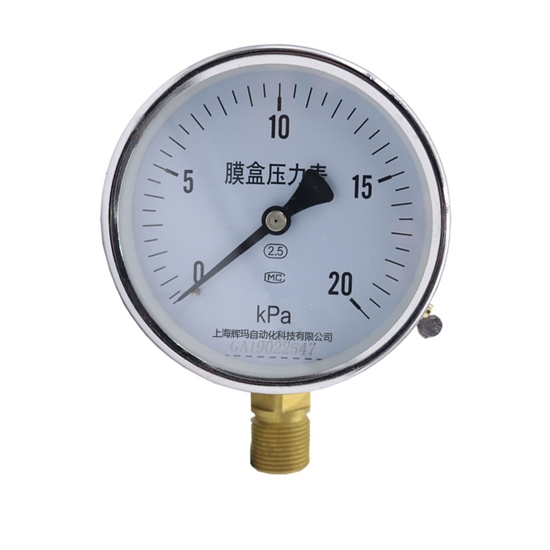 YE-100、150系列膜盒压力表